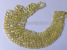 Chrysoberyl Plain Oval Beads